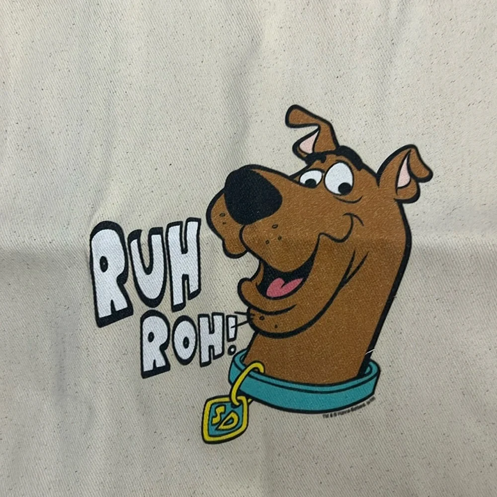 Scooby-Doo Ruh Roh Grocery Travel Reusable Canvas All-Purpose Tote Bag New